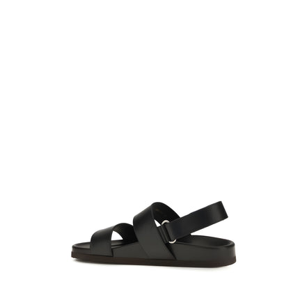 Valentino Garavani Black Flat Sandals