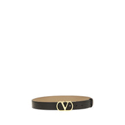 Valentino Garavani Black Reversible VLogo Belt