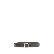 Valentino Garavani Black Reversible V-Logo Belt