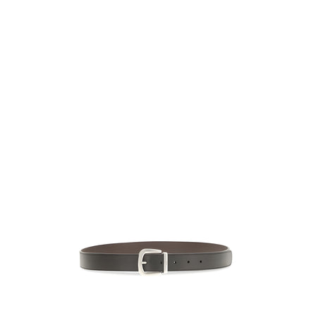 Valentino Garavani Black Reversible V-Logo Belt