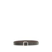 Valentino Garavani Black Reversible V-Logo Belt
