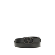 Valentino Garavani Black VLogo Signature Belt