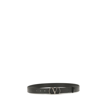 Valentino Garavani Black VLogo Signature Belt