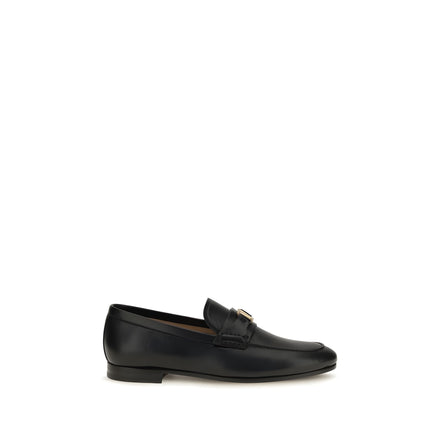 Mocasini slip-on Valentino Garavani negri din piele nappa