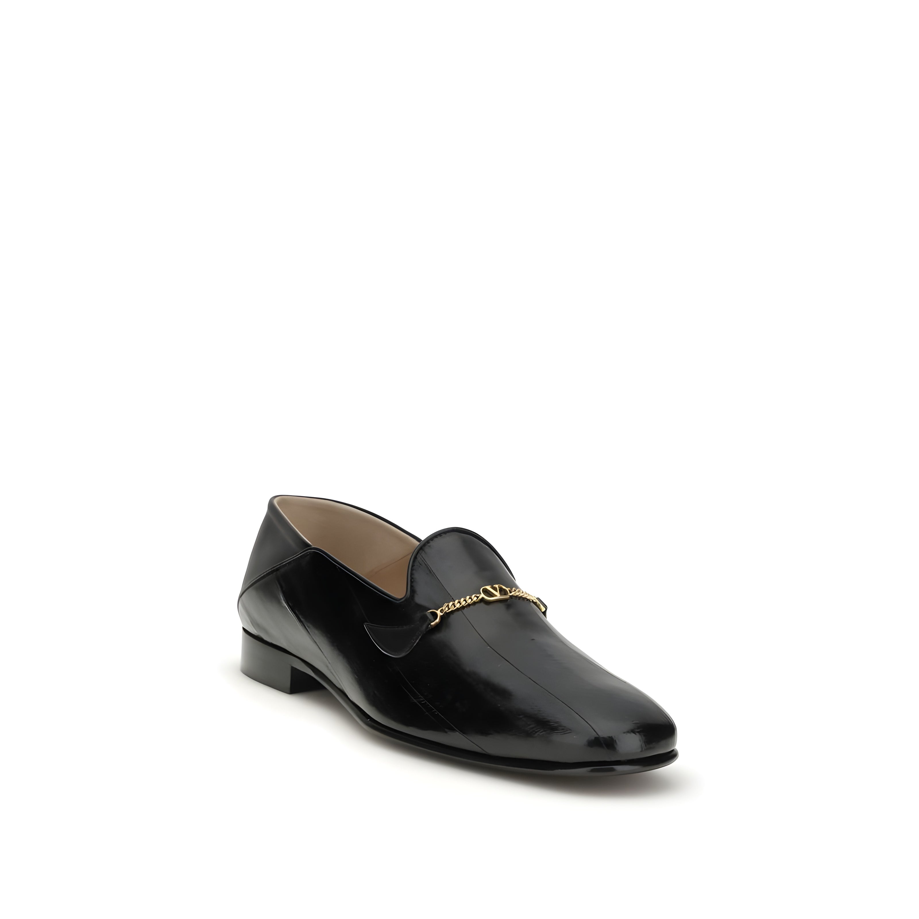 Valentino Garavani Black Slip-On Loafers