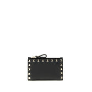 Valentino Garavani Black Calf Leather Bos Taurus Wallet