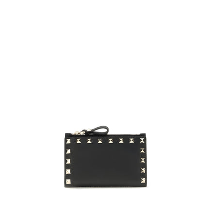 Valentino Garavani Black Calf Leather Bos Taurus Wallet