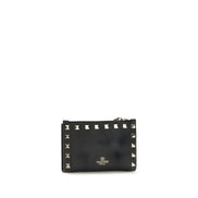 Valentino Garavani Black Calf Leather Bos Taurus Wallet