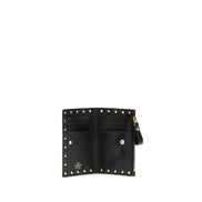 Valentino Garavani Black Calf Leather Bos Taurus Wallet