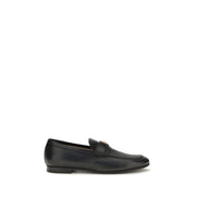 Valentino Garavani Black Calf Leather Slip-On Loafers