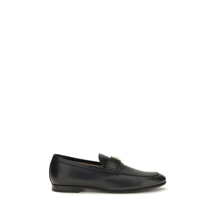 Mocasini slip-on Valentino Garavani din piele de vițel neagră