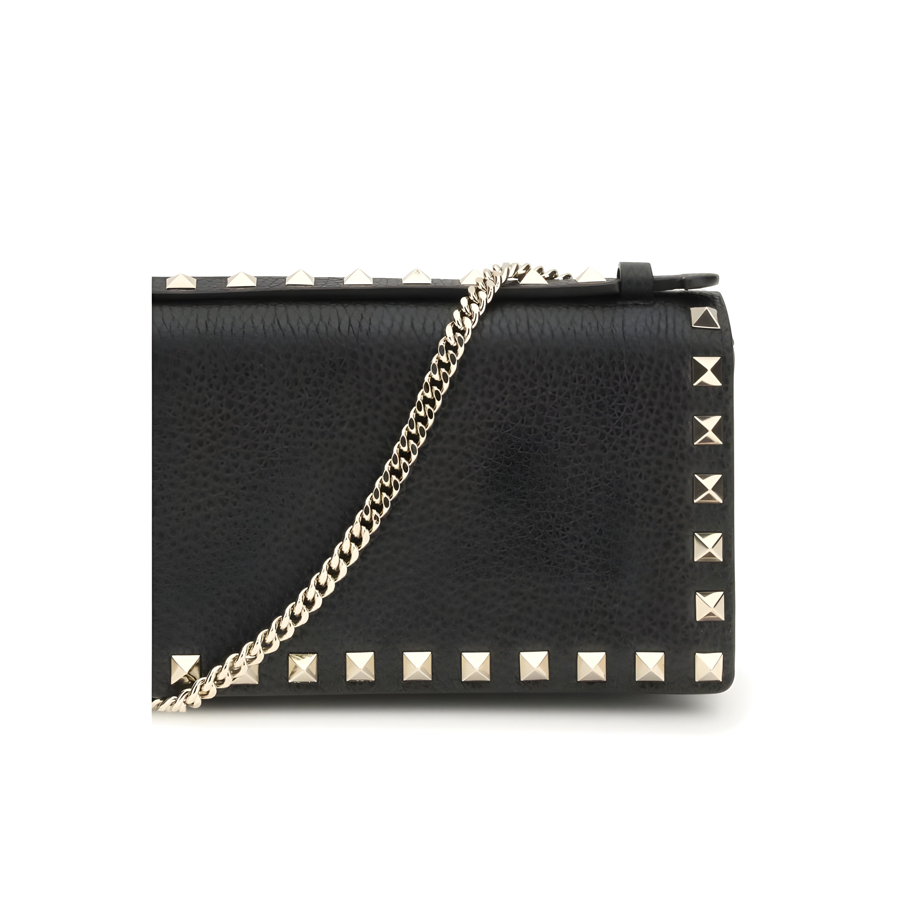 Valentino Garavani Black Calf Leather Wallet