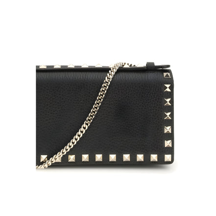 Valentino Garavani Black Calf Leather Wallet