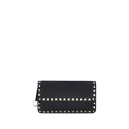 Valentino Garavani Black Calf Leather Wallet