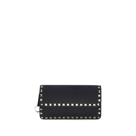 Valentino Garavani Black Calf Leather Wallet