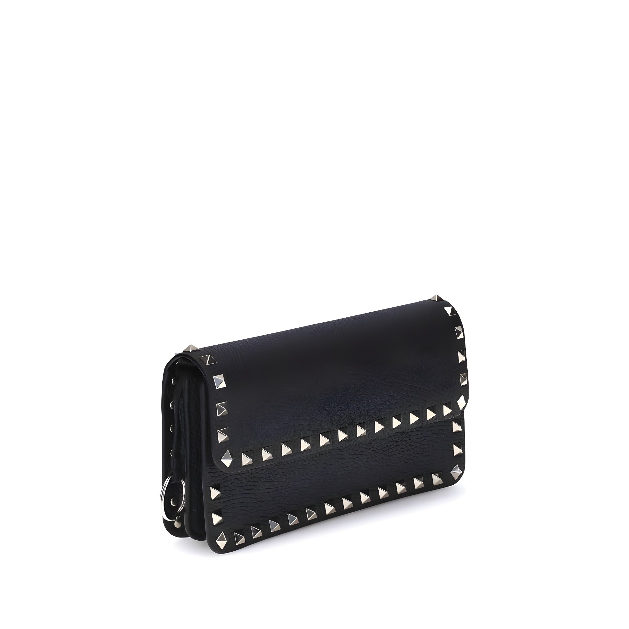 Valentino Garavani Black Calf Leather Wallet