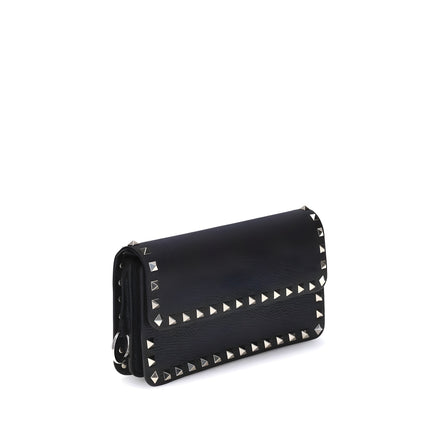 Valentino Garavani Black Calf Leather Wallet