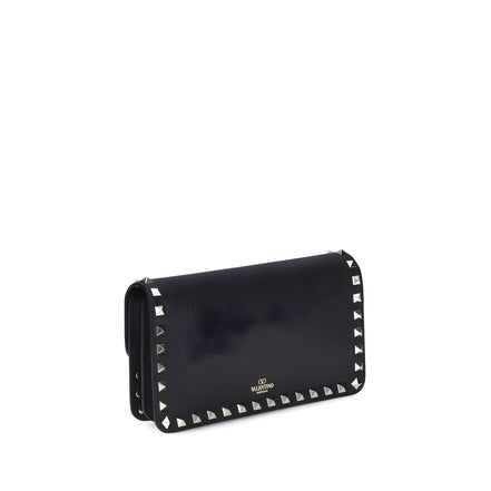 Valentino Garavani Black Calf Leather Wallet