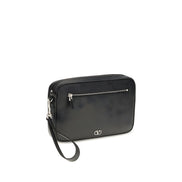 Valentino Garavani Black Calf Leather Wallet