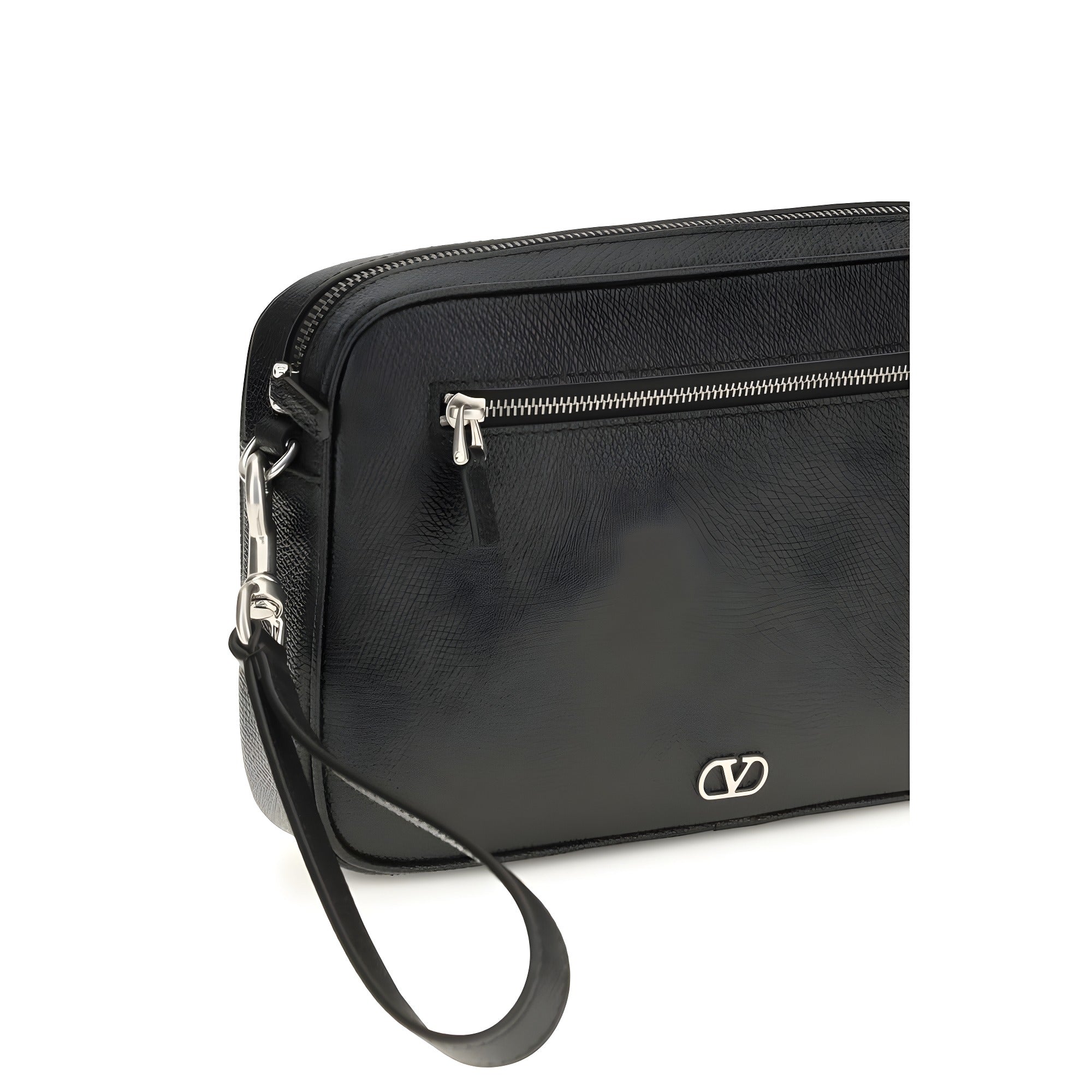 Valentino Garavani Black Calf Leather Wallet