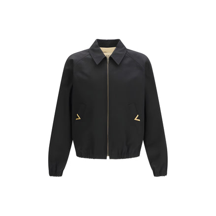 Valentino Garavani Black Cotton Bomber