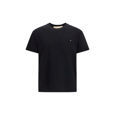 Tricou Valentino Garavani negru din bumbac