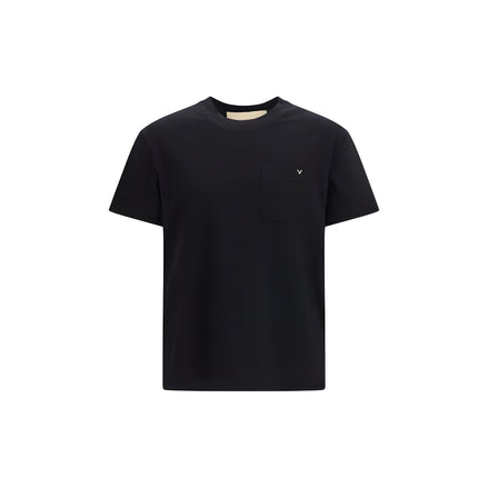 Tricou Valentino Garavani negru din bumbac