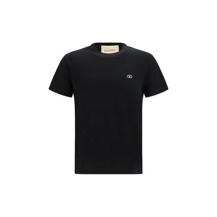 Tricou Valentino Garavani negru din bumbac