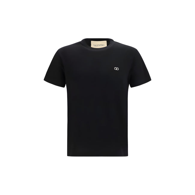 Tricou Valentino Garavani negru din bumbac