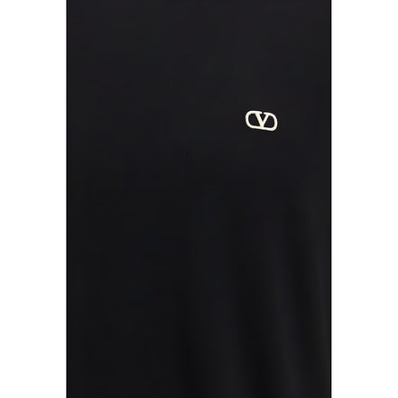 Tricou Valentino Garavani negru din bumbac