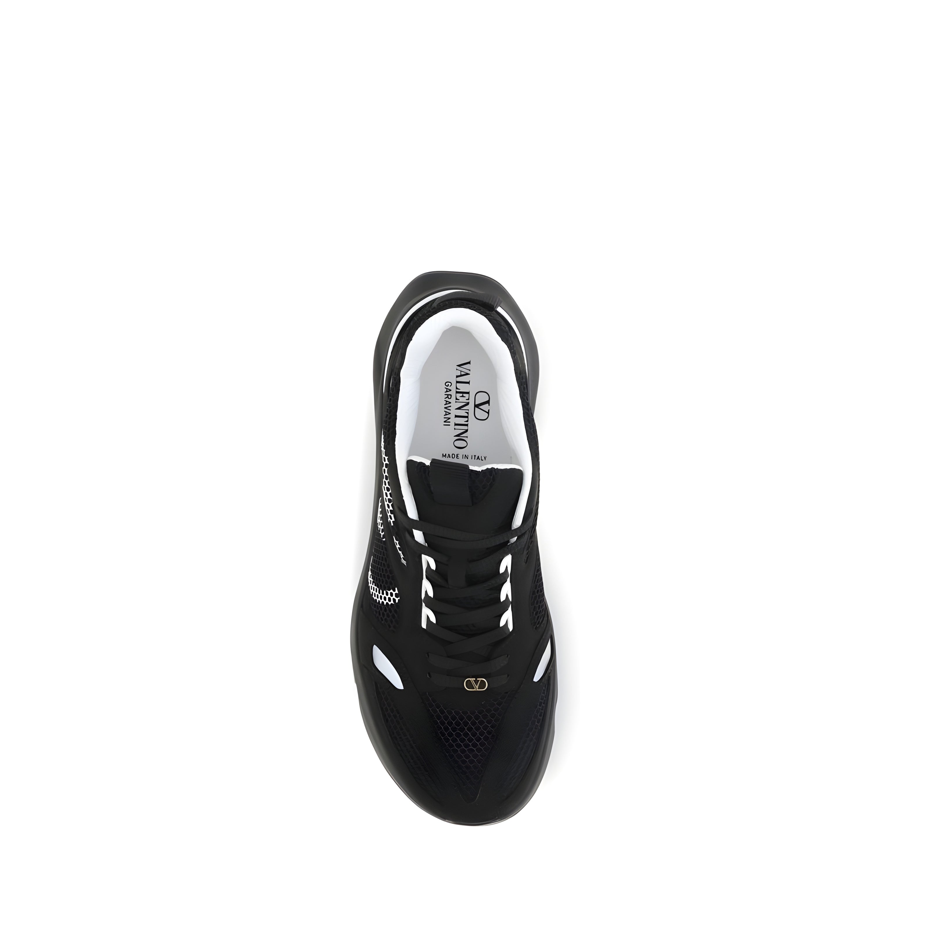 Adidași atletici Valentino Garavani negri din material textil