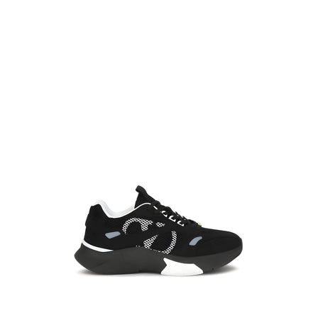 Valentino Garavani Black Fabric Athletic Sneakers