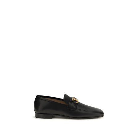 Mocasini slip-on negri Valentino Garavani