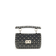 Valentino Garavani Black Lambskin Shoulder Bag