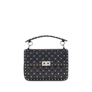 Valentino Garavani Black Lambskin Shoulder Bag