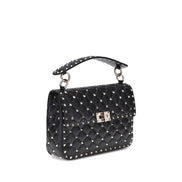 Valentino Garavani Black Lambskin Shoulder Bag