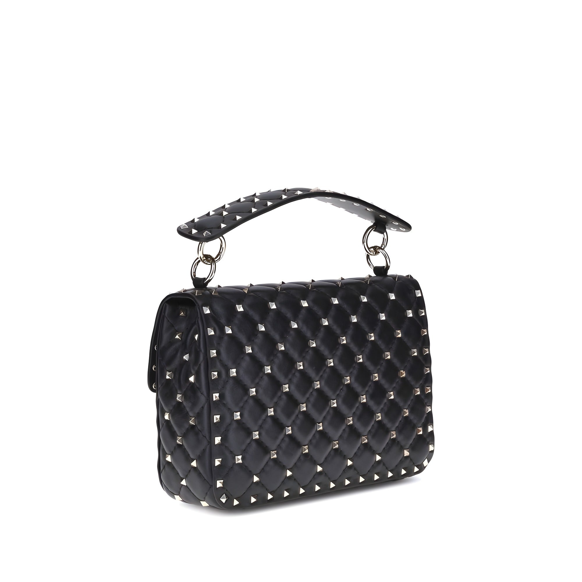 Valentino Garavani Black Lambskin Shoulder Bag