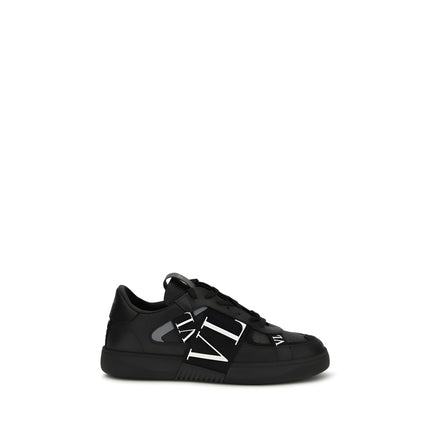 Sneakers Valentino Garavani negri cu profil jos