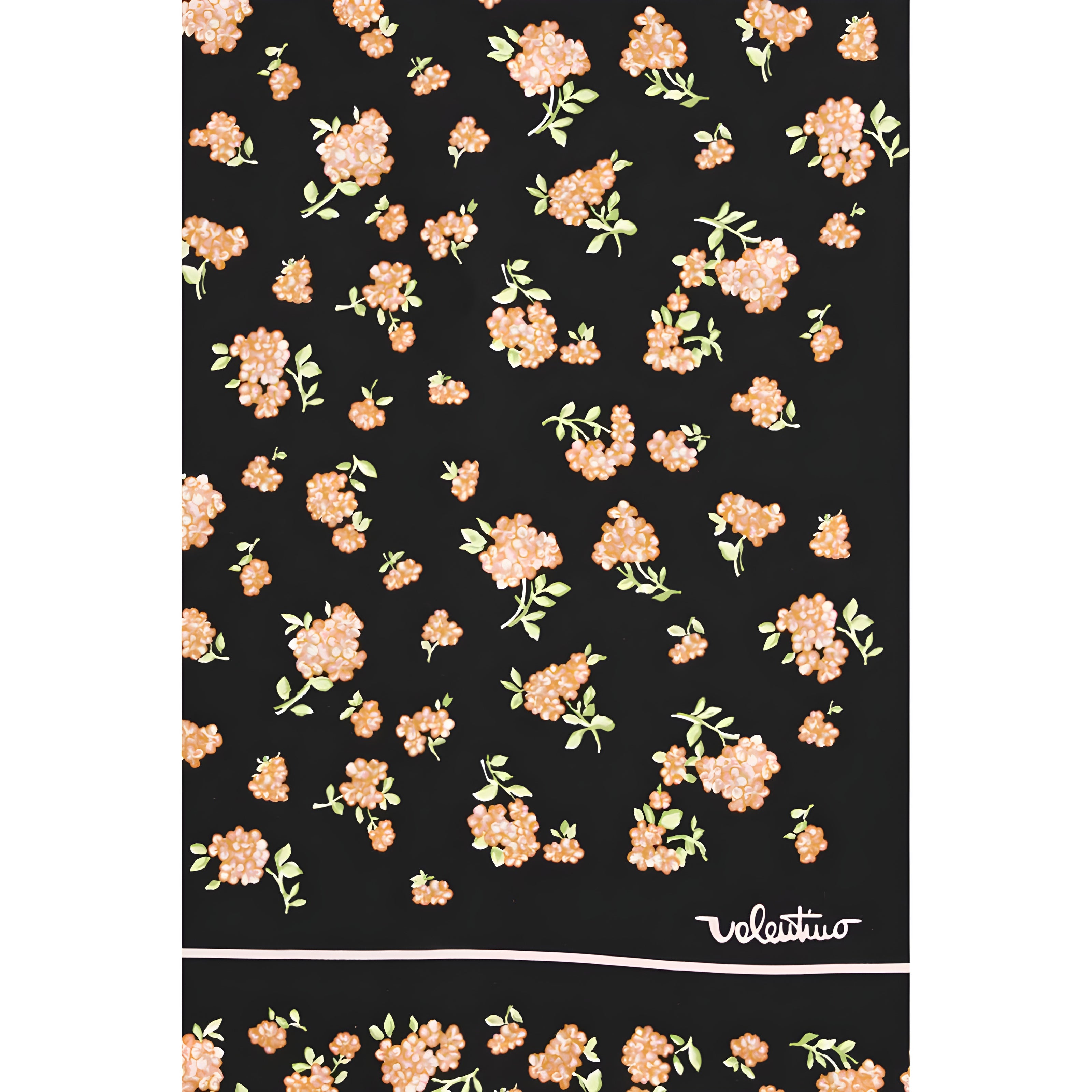 Valentino Garavani Black Silk Scarf