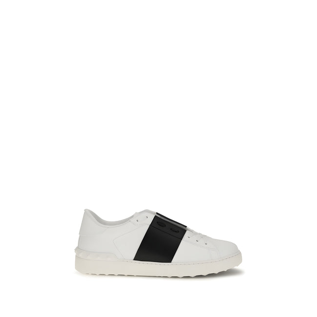 Sneakers low top Valentino Garavani albastruști din piele