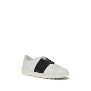 Sneakers low top Valentino Garavani albastruști din piele