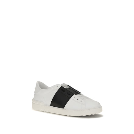 Sneakers low top Valentino Garavani albastruști din piele