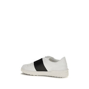Sneakers low top Valentino Garavani albastruști din piele