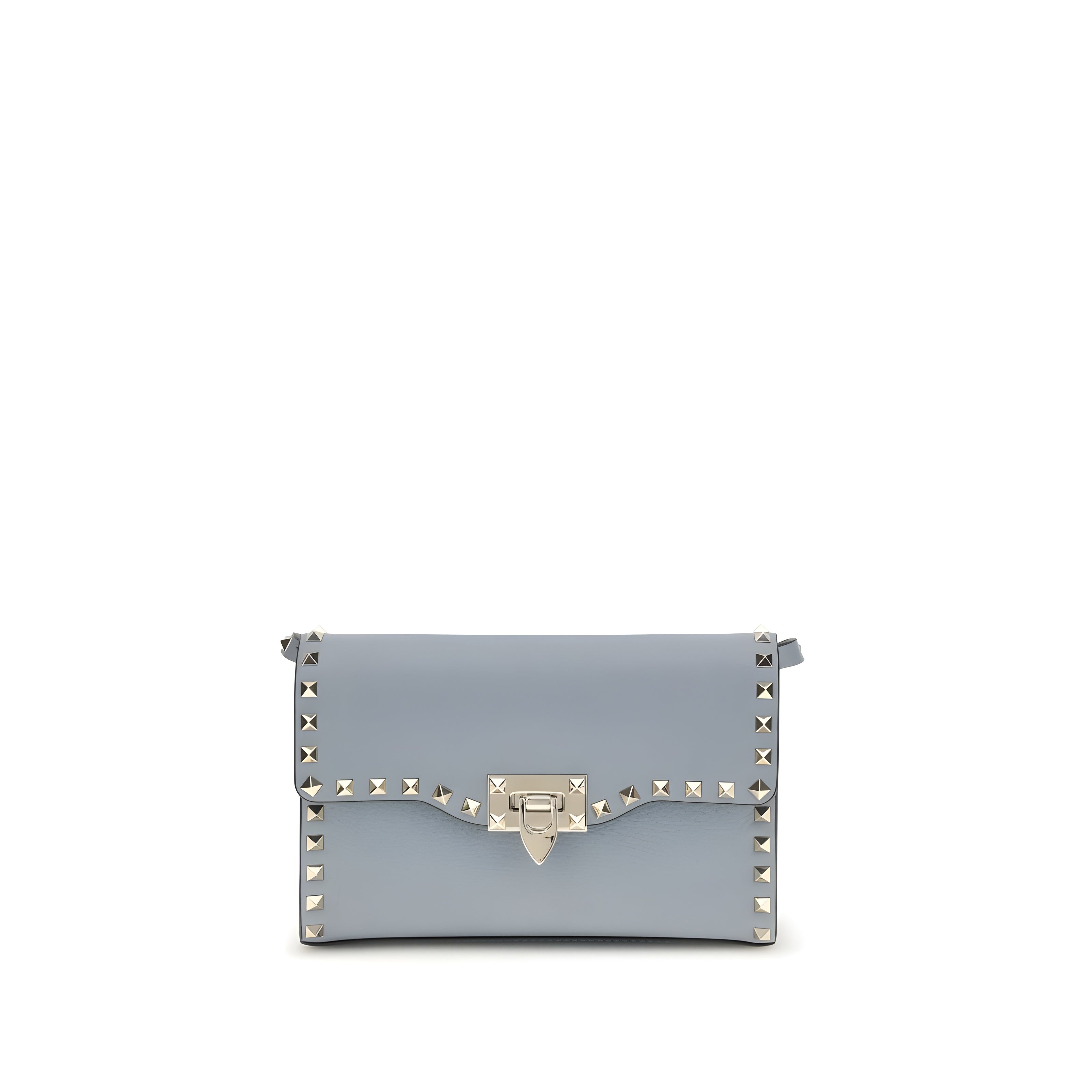 Geantă de umăr mică Valentino Garavani Rockstud, albastră