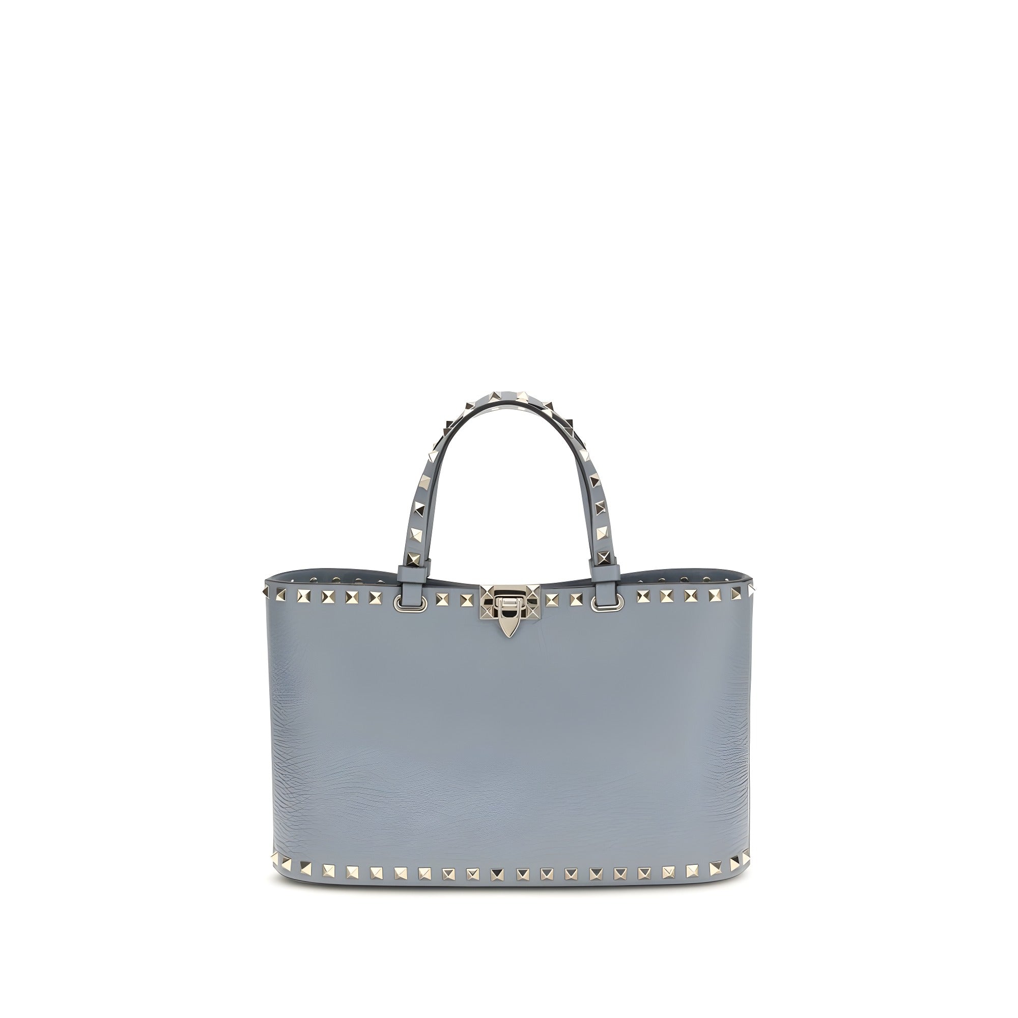 Geantă tote Valentino Garavani Rockstud albastră