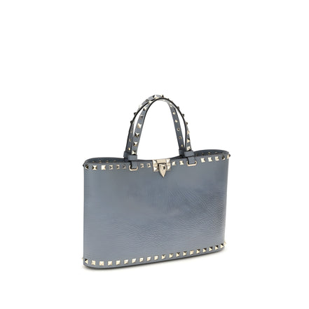 Geantă tote Valentino Garavani Rockstud albastră