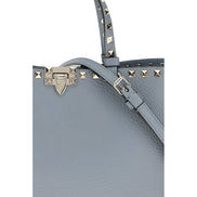 Geantă tote Valentino Garavani Rockstud albastră