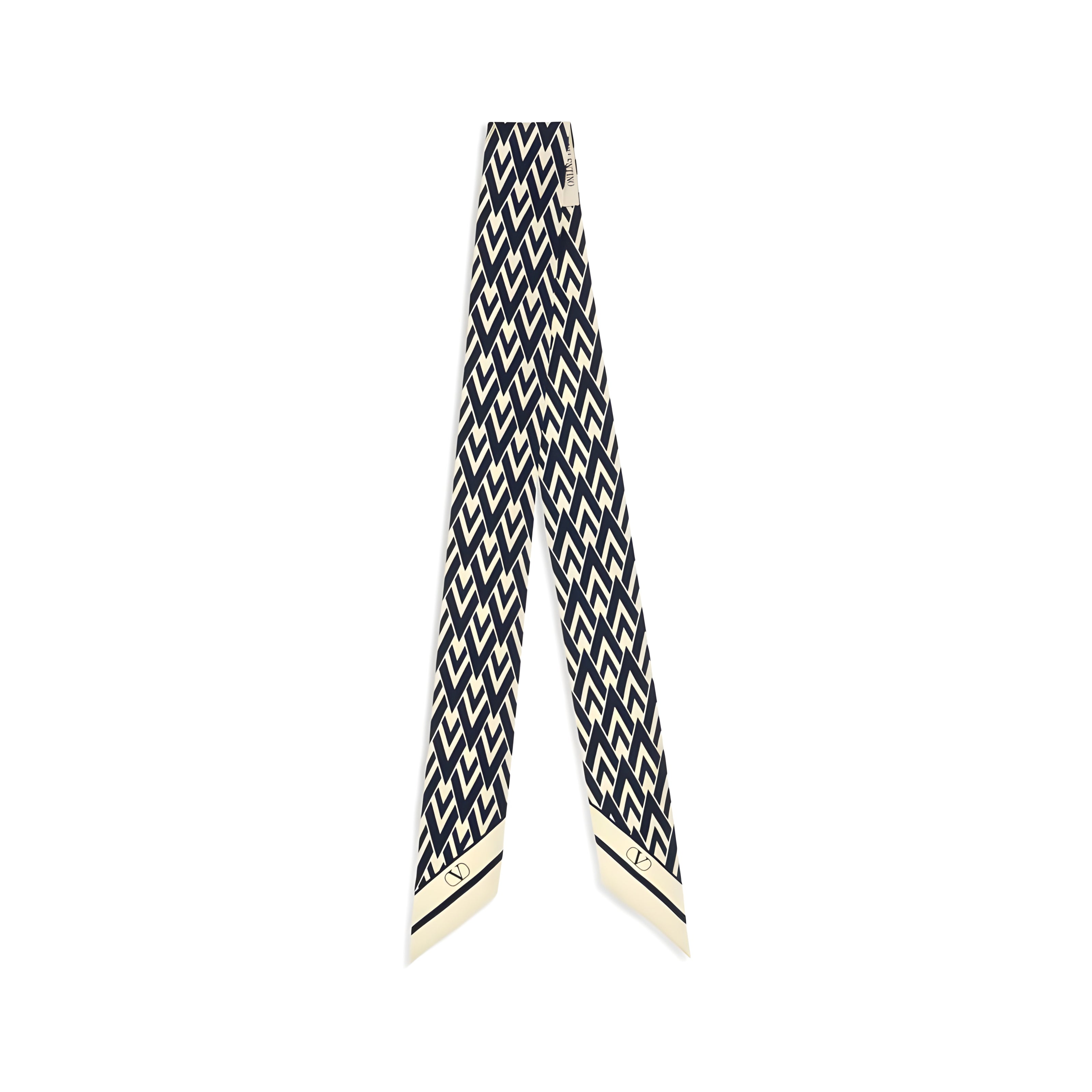 Valentino Garavani Blue Silk Scarf