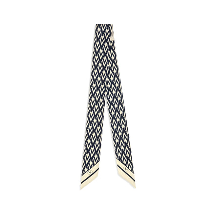 Valentino Garavani Blue Silk Scarf