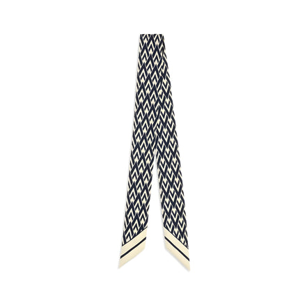 Valentino Garavani Blue Silk Scarf